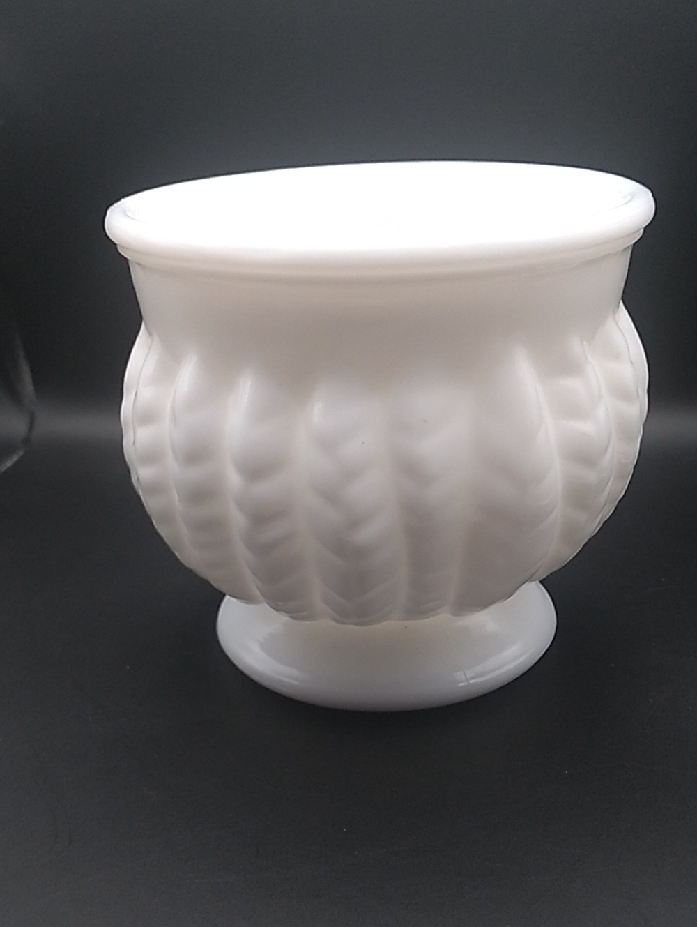 Vintage Randall Milk Glass Planter Vase (B8)